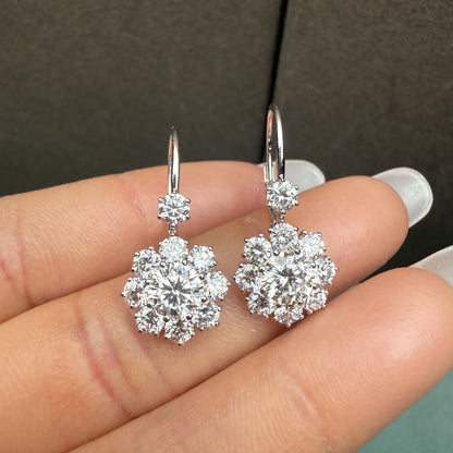Pirmiana Customized 14k White Gold 0.6ct Lab Grown Diamond Earrings for Women Party Gift