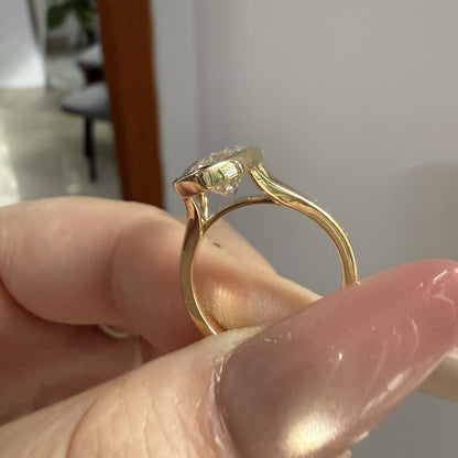 Pirmiana Jewelry Customized 18k Yellow gold 5ct E VVS2 Lab Grown Diamond Rings Engagement Wedding Band for Women Fine Jewelry