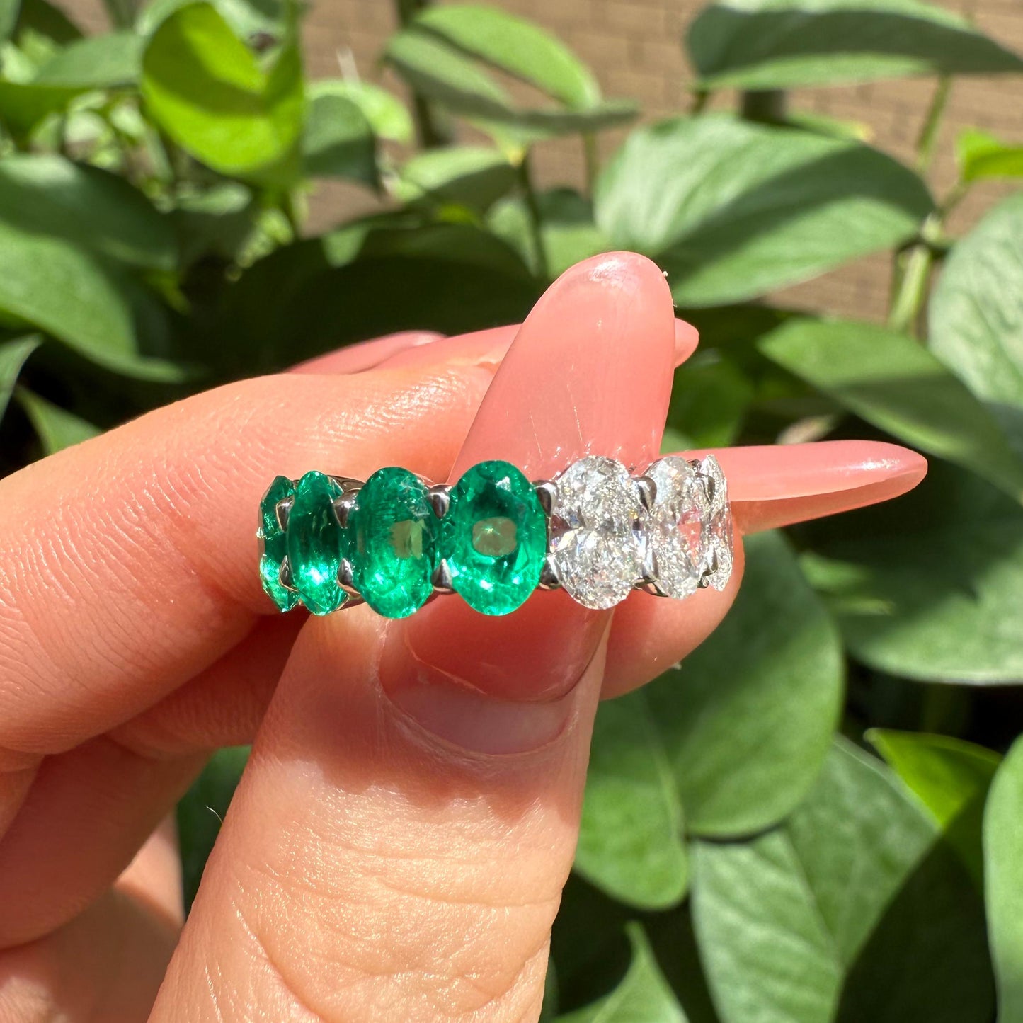 Pirmiana Custom Design 18k White Gold Eternity Ring for Women 0.5ct Each Lab Grown Diamond And DEF Lab Grown Diamond Jewelry