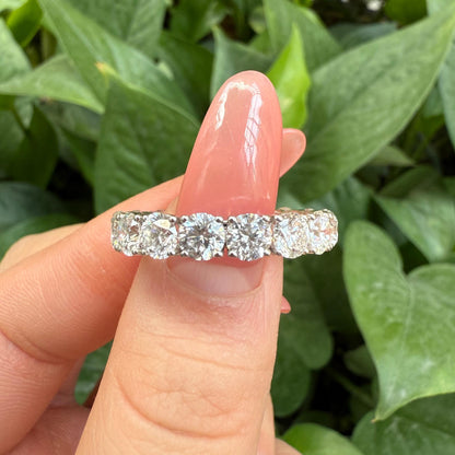 Pirmiana Jewelry Customized 18k white gold 0.4ct X 17pcs Each Lab Grown Diamond Eternity Rings Engagement Wedding Band Rings for Women Fine Jewelry