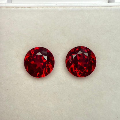 Pirmiana 2.2ct Round Shape Pigeon Blood Red Lab Grown Ruby Loose Stones For Jewerly Making