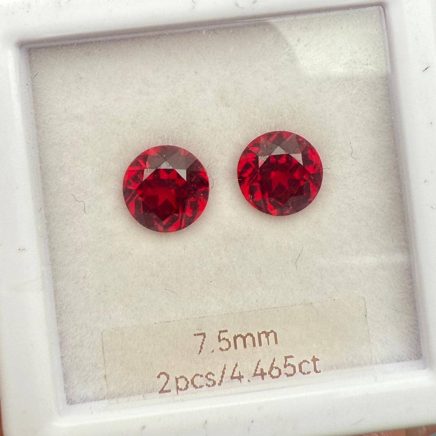 Pirmiana 2.2ct Round Shape Pigeon Blood Red Lab Grown Ruby Loose Stones For Jewerly Making