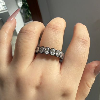 Pirmiana Jewelry Customized 18k 4x5mm 0.3ct each oval shape Lab Grown Diamond Rings Engagement Wedding Band for Women Fine Jewelry