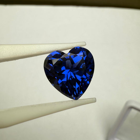 Pirmiana 9.27ct Heart Shape Lab Grown Sapphire Loose Gemstones for Jewelry Making
