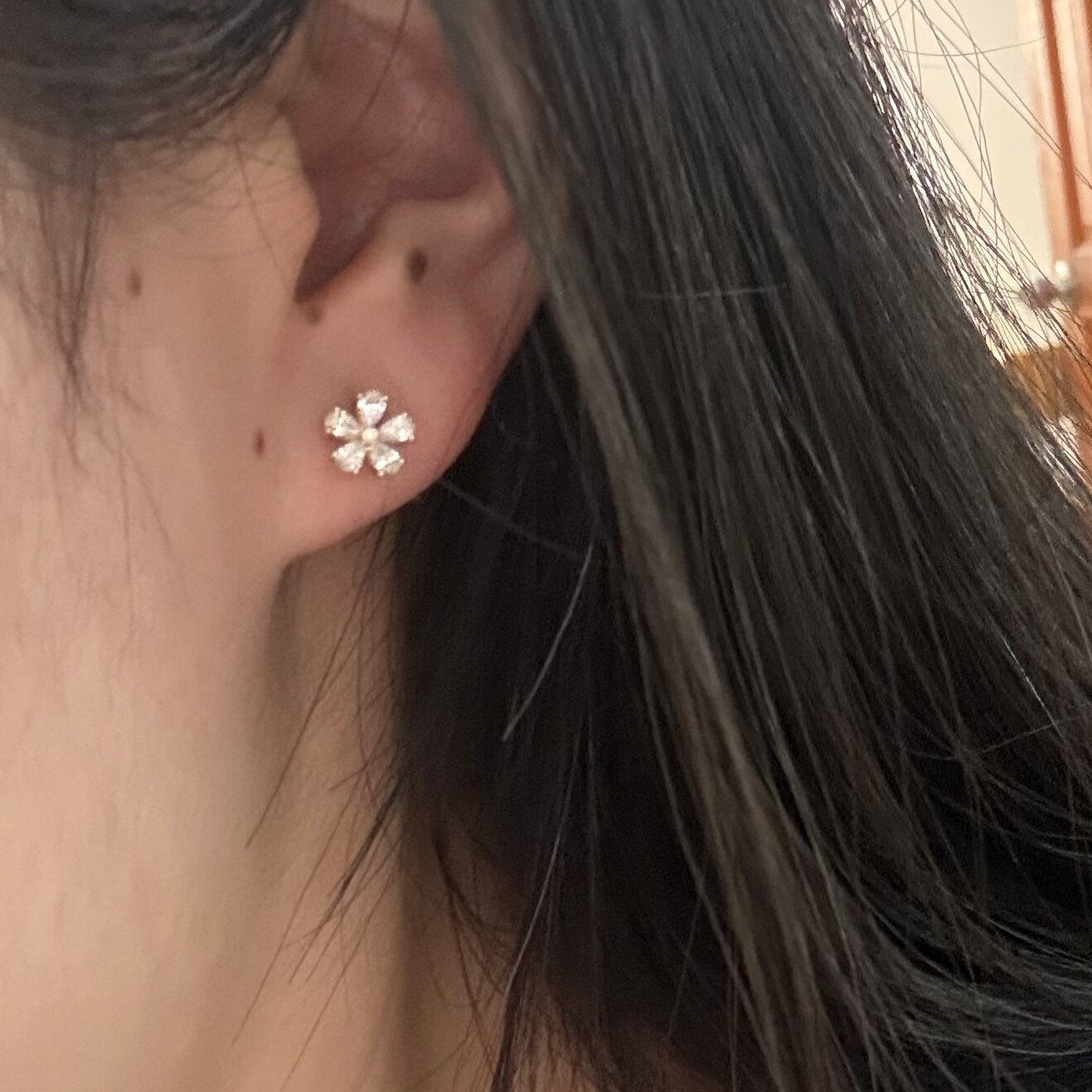 Pirmiana Jewelry Custom Design 14K Yellow Gold Earrings for Women HPHT Lab Grown Diamond Jewelry