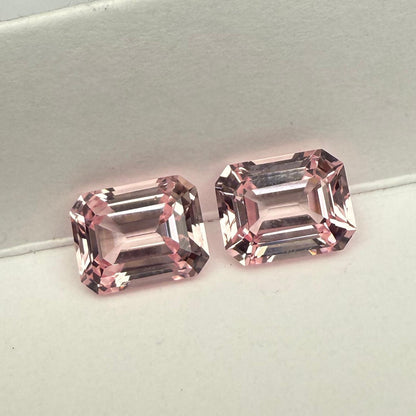 Pirmiana Emerald Cut Lab Grown Pink Sapphire Loose Gemstones for Jewelry Making