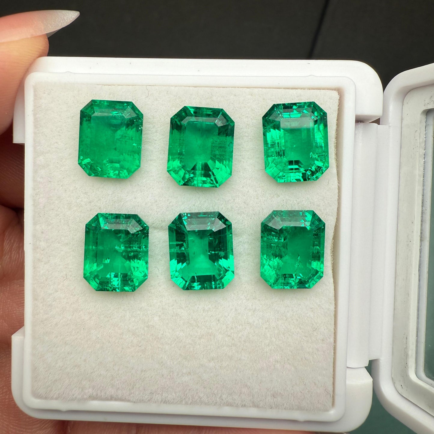 Pirmiana 4.8ct Emerald Cut Lab Grown Emerald