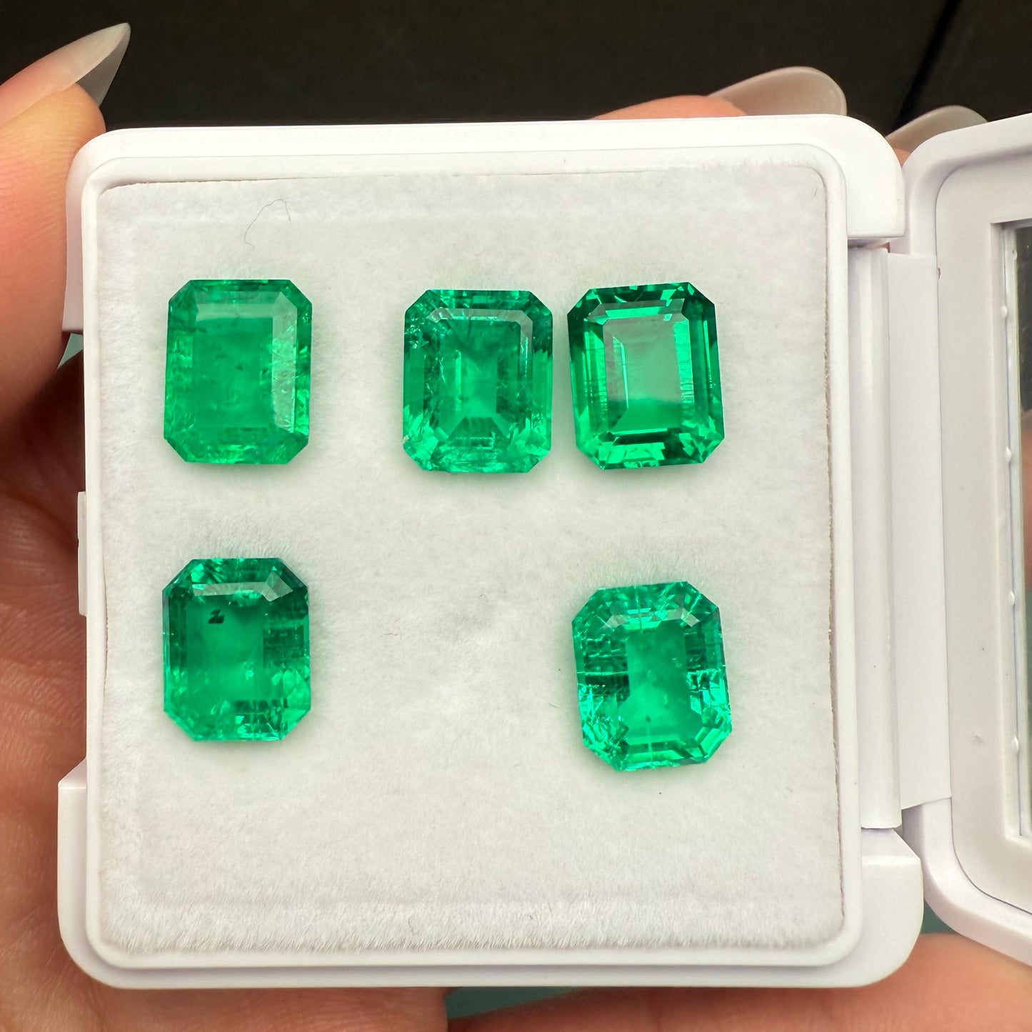 Pirmiana 4.8ct Emerald Cut Lab Grown Emerald