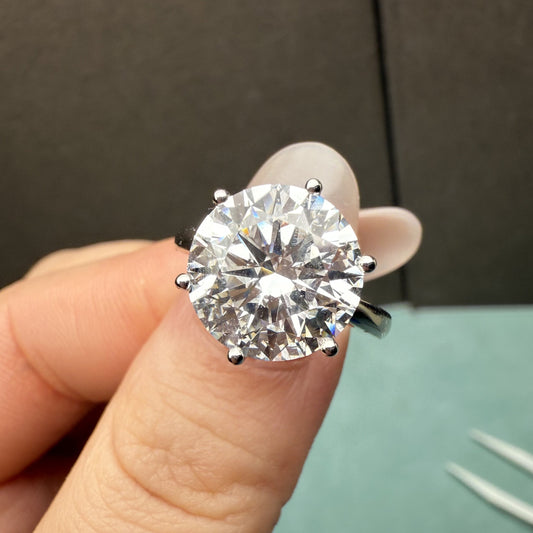 Pirmiana Custom Design 18k White Gold Ring for Women 5ct CVD Lab Grown Diamond Jewelry