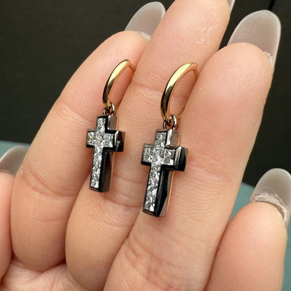 Pirmiana Custom Design 18K Yellow Gold Shell Earrings for Women HPHT Lab Grown Diamond Jewelry