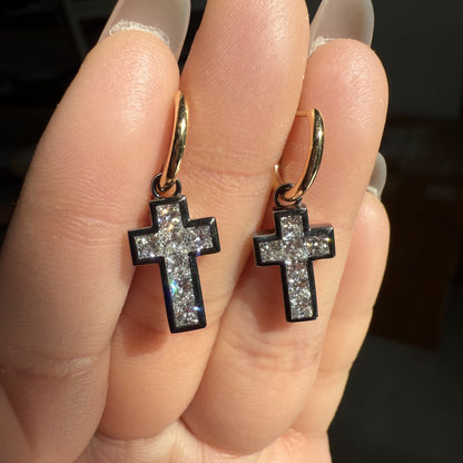 Pirmiana Custom Design 18K Yellow Gold Shell Earrings for Women HPHT Lab Grown Diamond Jewelry