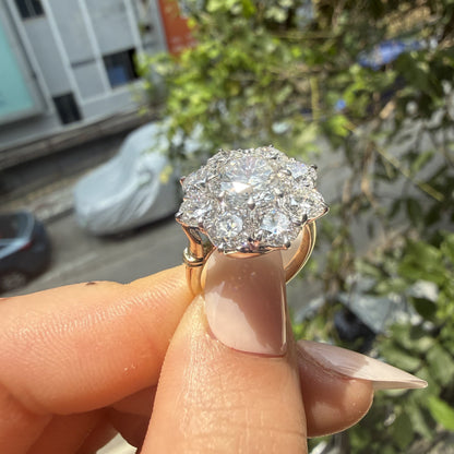 Pirmiana Jewelry Customized 14k White Gold 2ct Lab Grown Diamond Rings Engagement Wedding Band Rings for Women Fine Jewelry