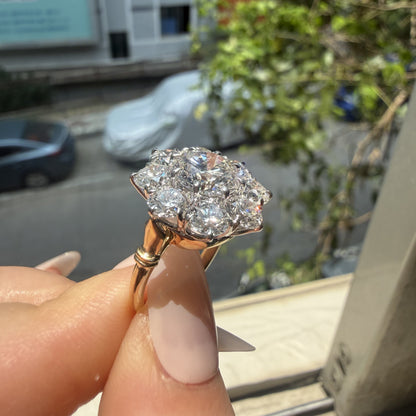 Pirmiana Jewelry Customized 14k White Gold 2ct Lab Grown Diamond Rings Engagement Wedding Band Rings for Women Fine Jewelry