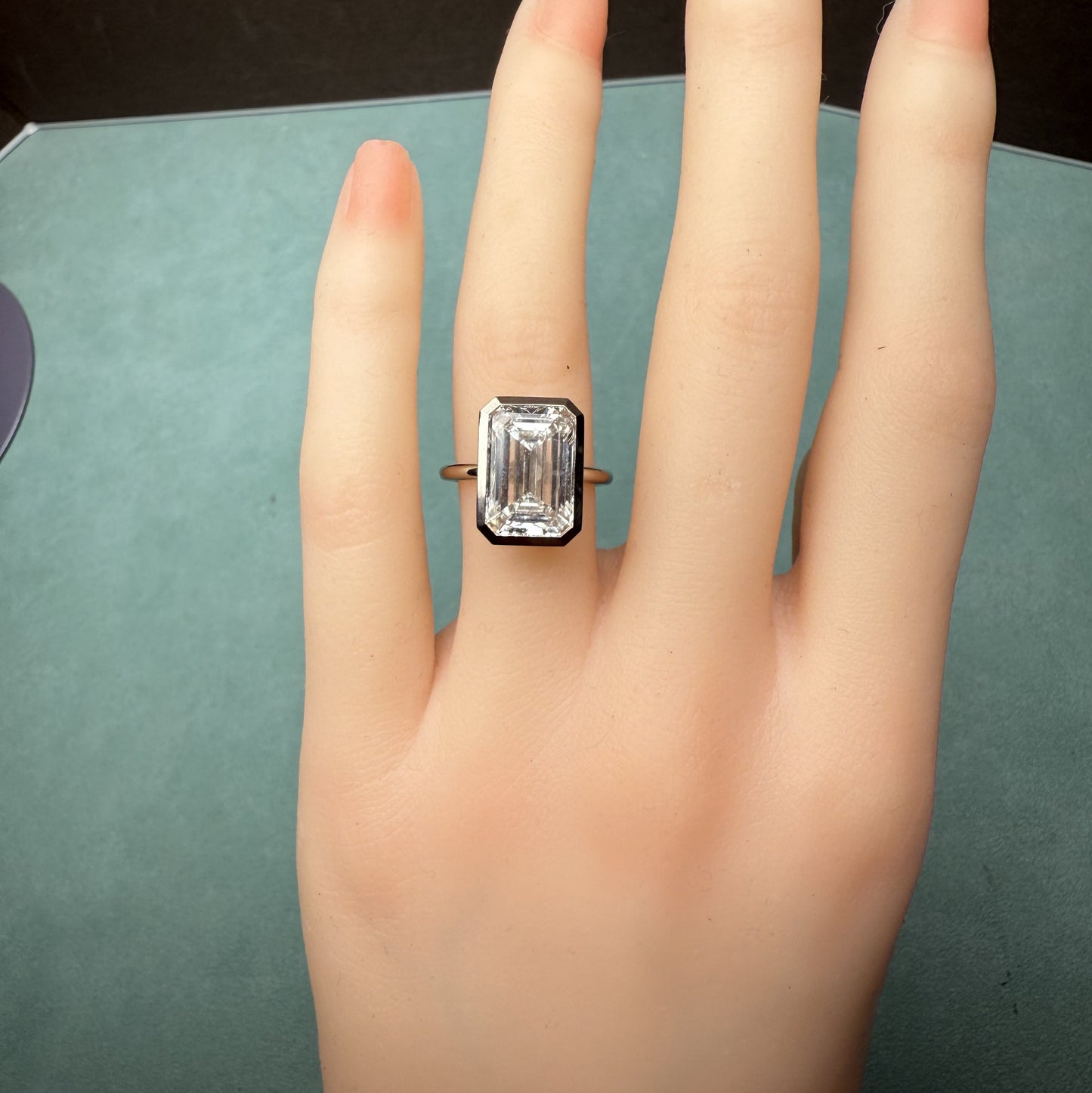 Pirmiana Jewelry Customized 18k White Gold 6ct Lab Grown Diamond Rings Engagement Wedding Band Rings for Women Fine Jewelry