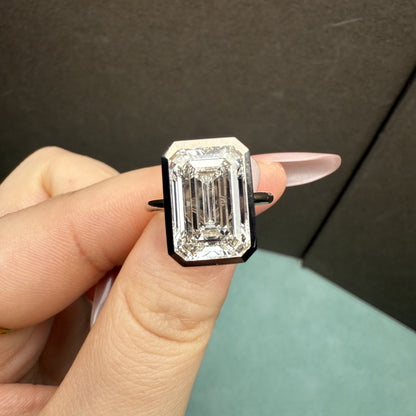 Pirmiana Jewelry Customized 18k White Gold 6ct Lab Grown Diamond Rings Engagement Wedding Band Rings for Women Fine Jewelry