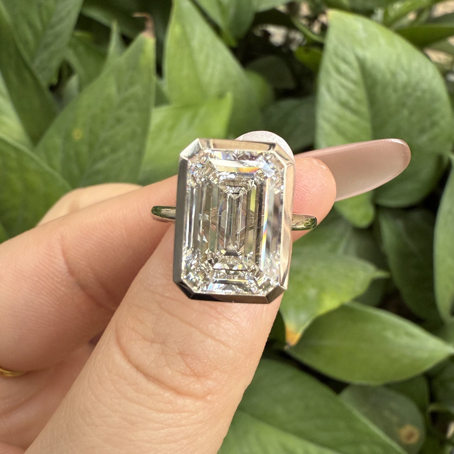 Pirmiana Jewelry Customized 18k White Gold 6ct Lab Grown Diamond Rings Engagement Wedding Band Rings for Women Fine Jewelry