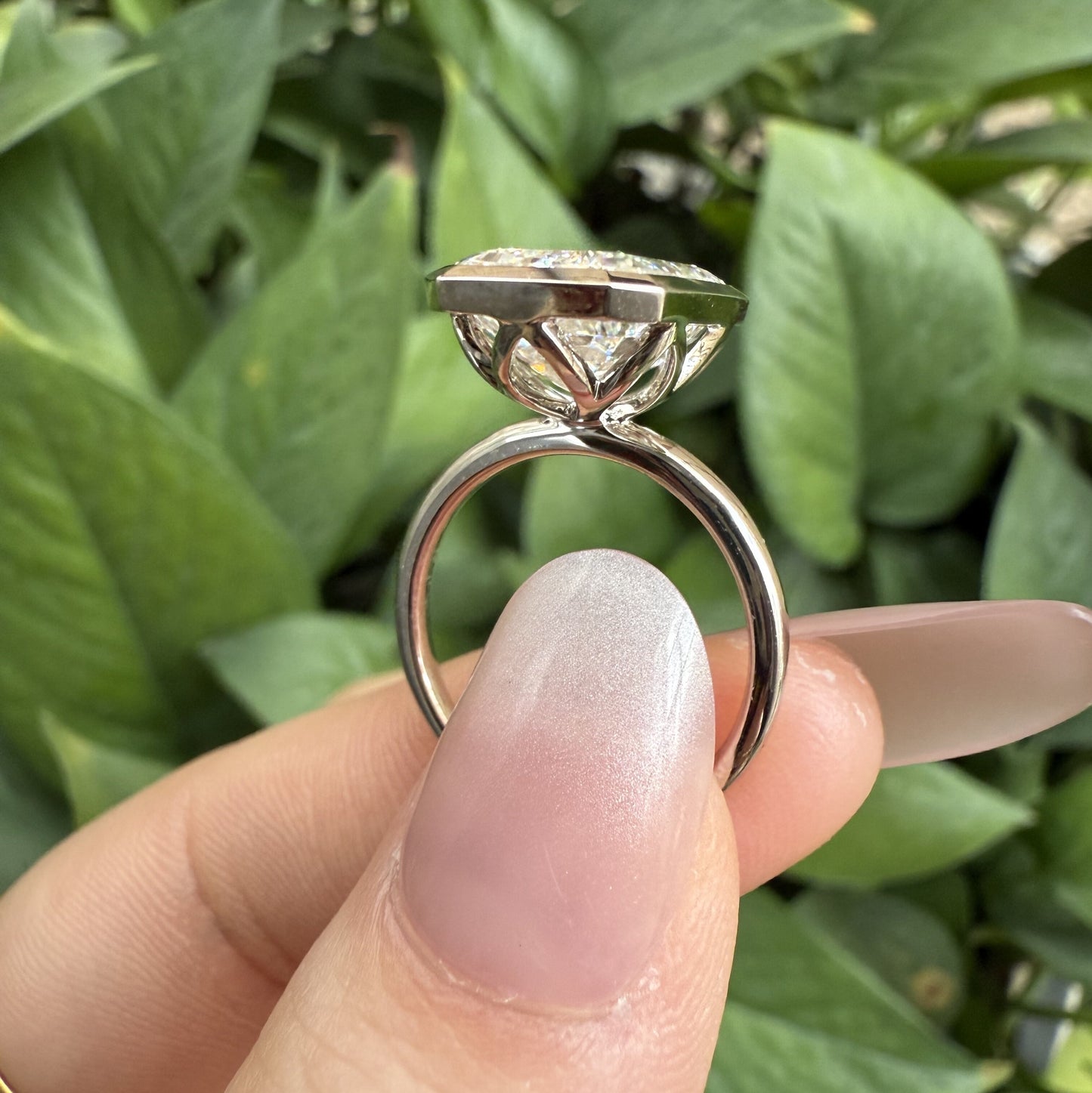 Pirmiana Jewelry Customized 18k White Gold 6ct Lab Grown Diamond Rings Engagement Wedding Band Rings for Women Fine Jewelry