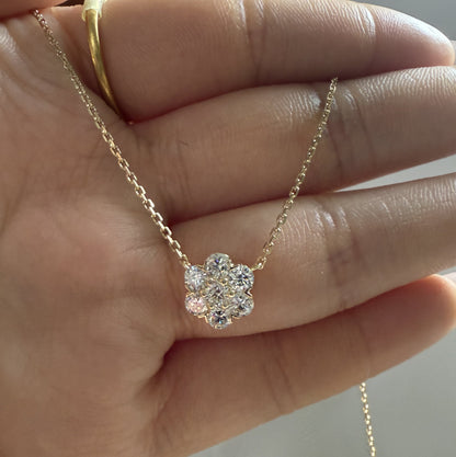 Ruif Jewelry Classic Design 18k yellow gold 0.7ct Total Lab Grown Diamond Pendant Necklace Gemstone Jewelry