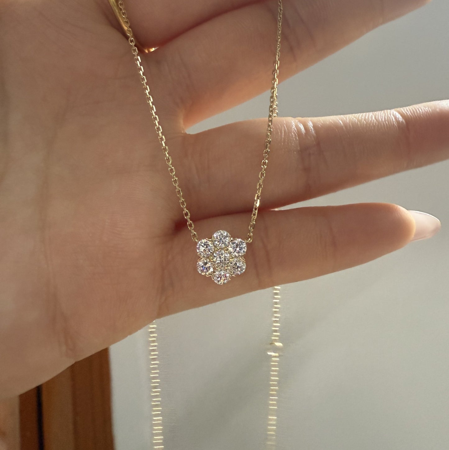 Ruif Jewelry Classic Design 18k yellow gold 0.7ct Total Lab Grown Diamond Pendant Necklace Gemstone Jewelry