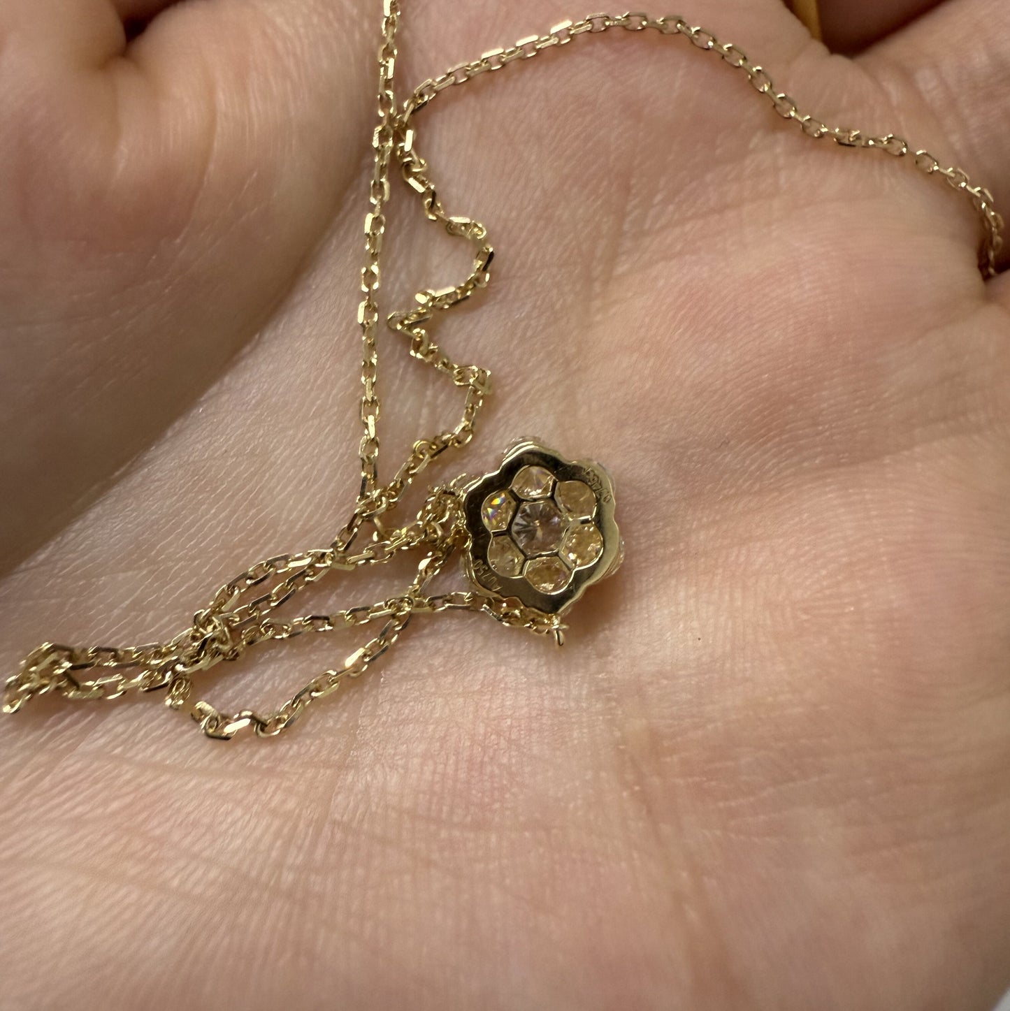 Ruif Jewelry Classic Design 18k yellow gold 0.7ct Total Lab Grown Diamond Pendant Necklace Gemstone Jewelry