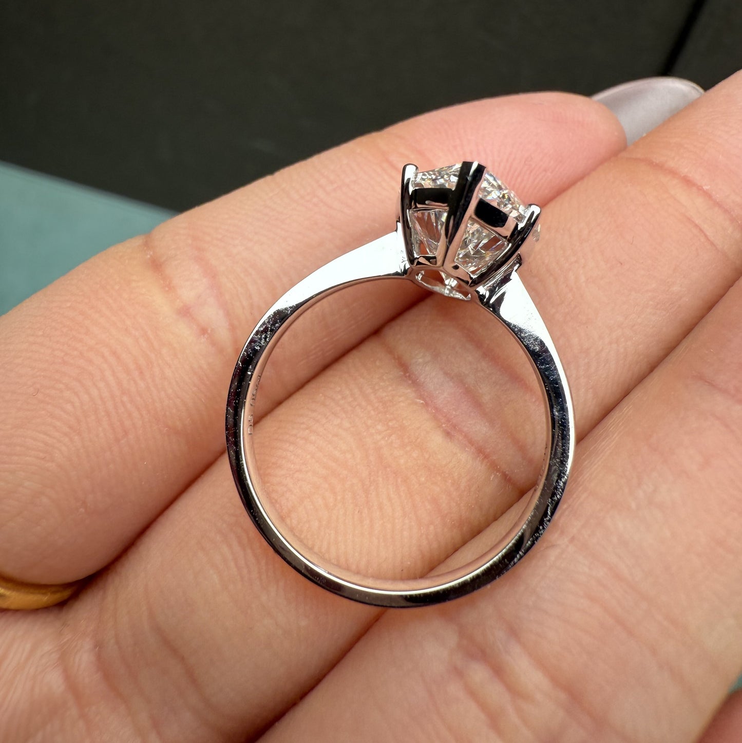 Pirmiana Jewelry Customized 18k White Gold 5ct Lab Grown Diamond Rings Engagement Wedding Band Rings for Women Fine Jewelry