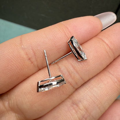 Pirmiana Cutomiezd 18K White Gold 1ct Marquise Shape Lab Grown Diamond for Women Wedding Proposal earrings