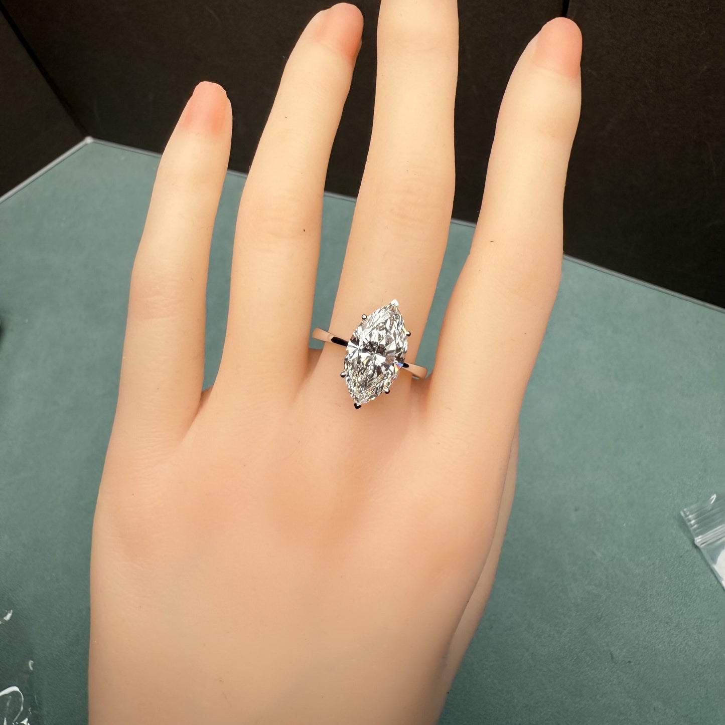 Pirmiana Jewelry Customized 18k White Gold 5ct Lab Grown Diamond Rings Engagement Wedding Band Rings for Women Fine Jewelry