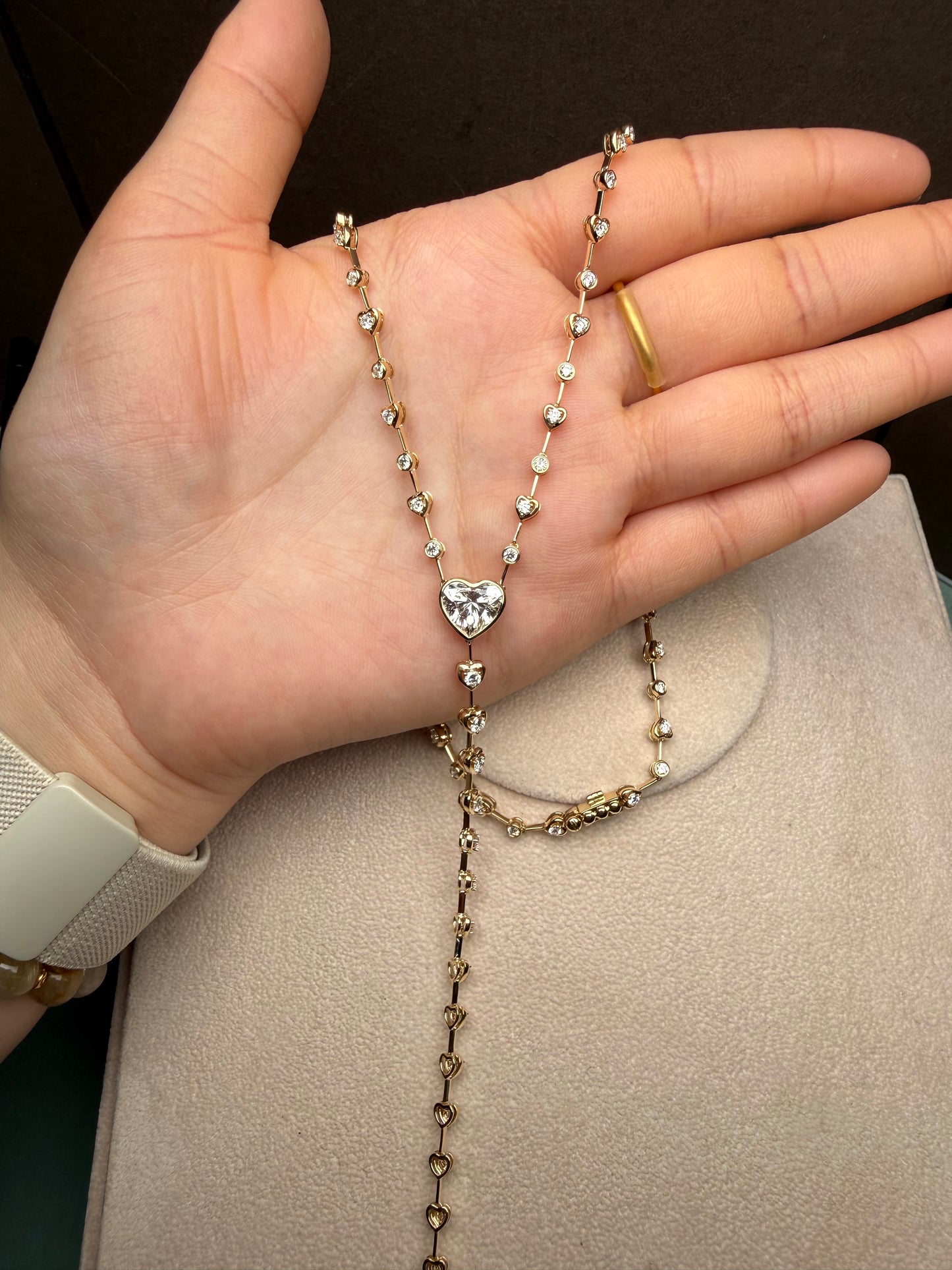 Pirmiana Jewelry Customized 14k Yellow Gold 2ct Lab Grown Diamond Necklace for Women Party Gift