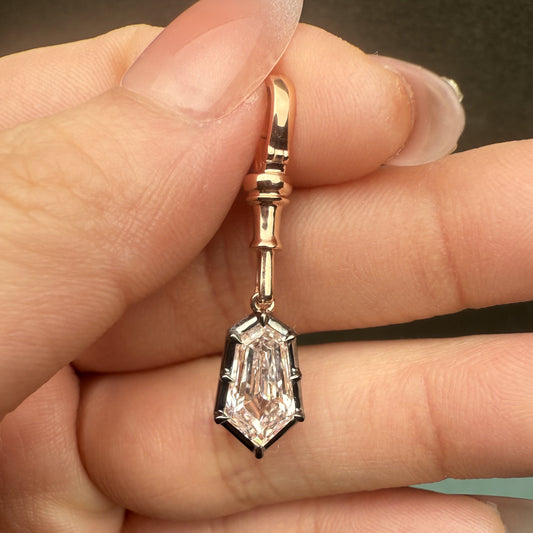 Pirmiana Jewelry Customized 18k Rose Gold 2ct Lab Grown Diamond Pendant for Women Party Gift