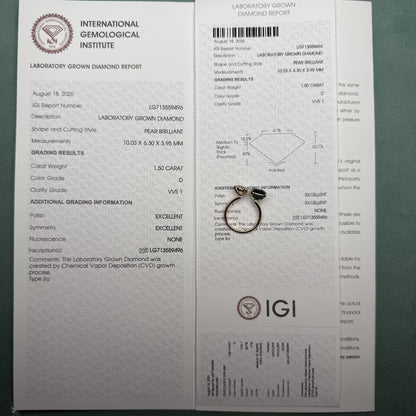 Pirmiana Jewelry Classic Ring 18K Yellow Gold 8x10mm 3ct Lab Grown Emerald With 1.5ct Lab Grown Diamond Engagement ring for Women