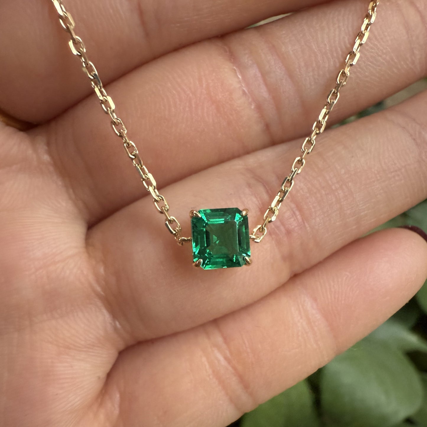 Primiana 2025 New Classic Style 18K 6X6mm 0.8ct asscher cut Lab Grwon Emerlad Bracelet Girlfriend Gift