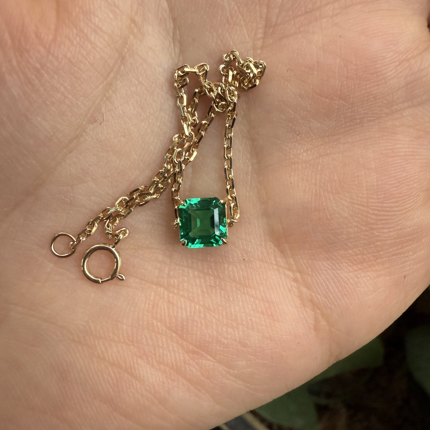 Primiana 2025 New Classic Style 18K 6X6mm 0.8ct asscher cut Lab Grwon Emerlad Bracelet Girlfriend Gift