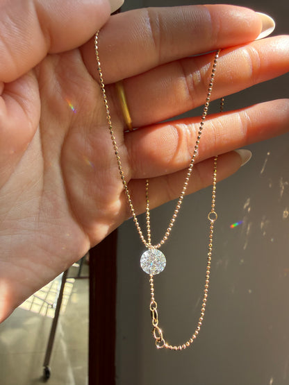 Pirmiana Jewelry Customized 18k Yellow Gold 2ct Lab Grown Diamond Necklace for Women Party Gift