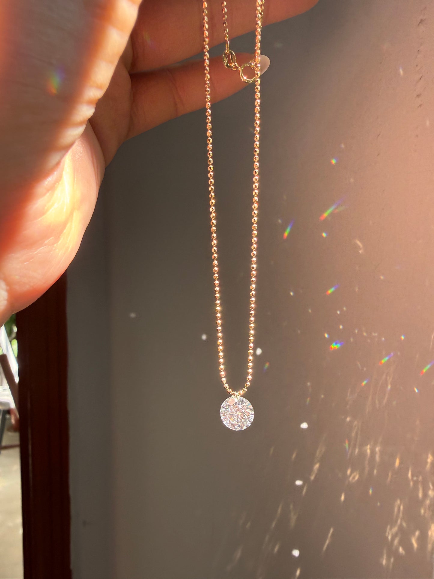 Pirmiana Jewelry Customized 18k Yellow Gold 2ct Lab Grown Diamond Necklace for Women Party Gift