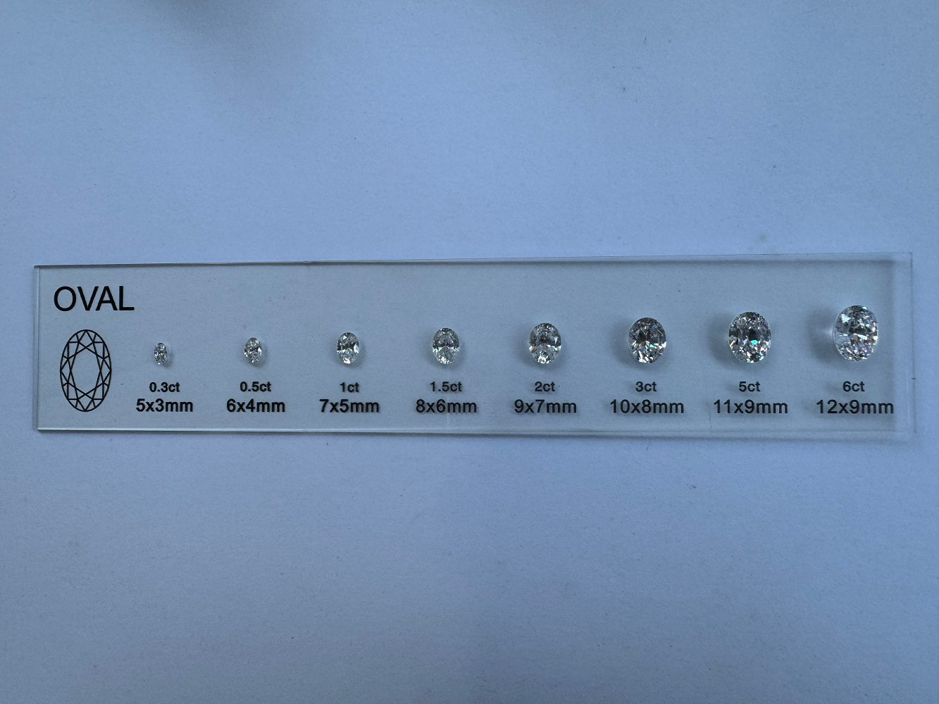 Diamond Comparison Set  5A Cubic Zirconia Jewelry Tools