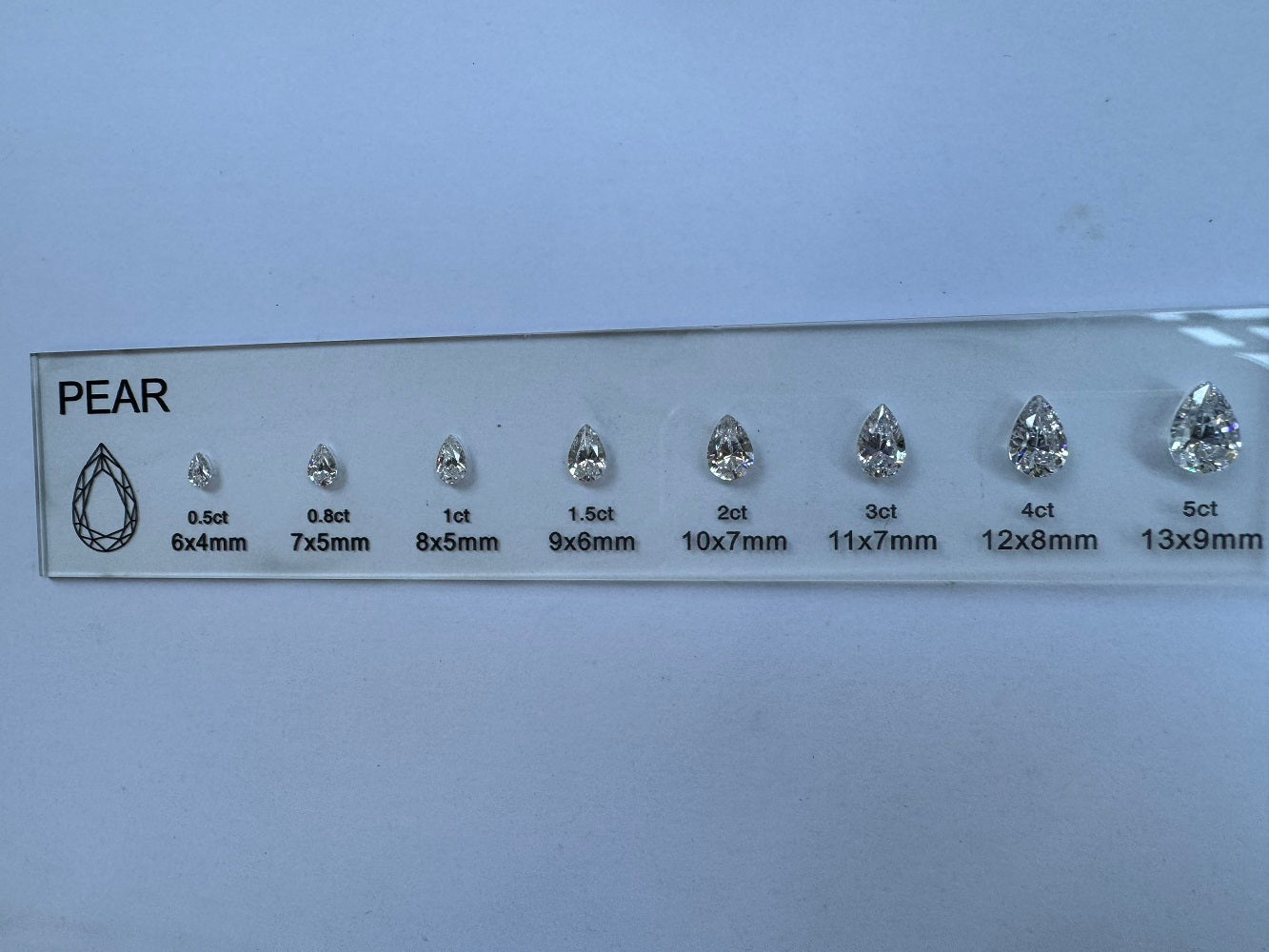 Diamond Comparison Set  5A Cubic Zirconia Jewelry Tools