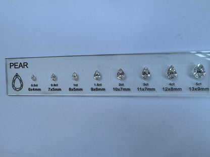 Diamond Comparison Set  5A Cubic Zirconia Jewelry Tools