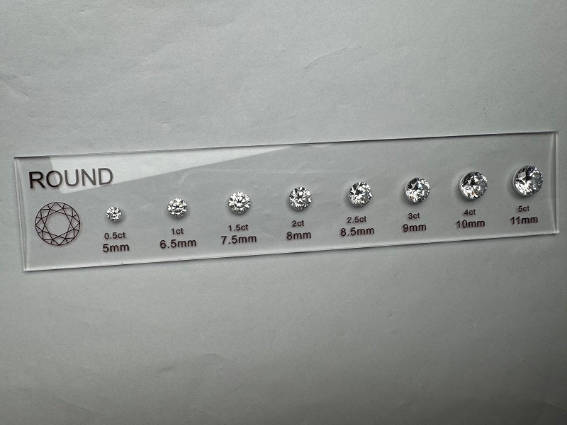 Diamond Comparison Set  5A Cubic Zirconia Jewelry Tools