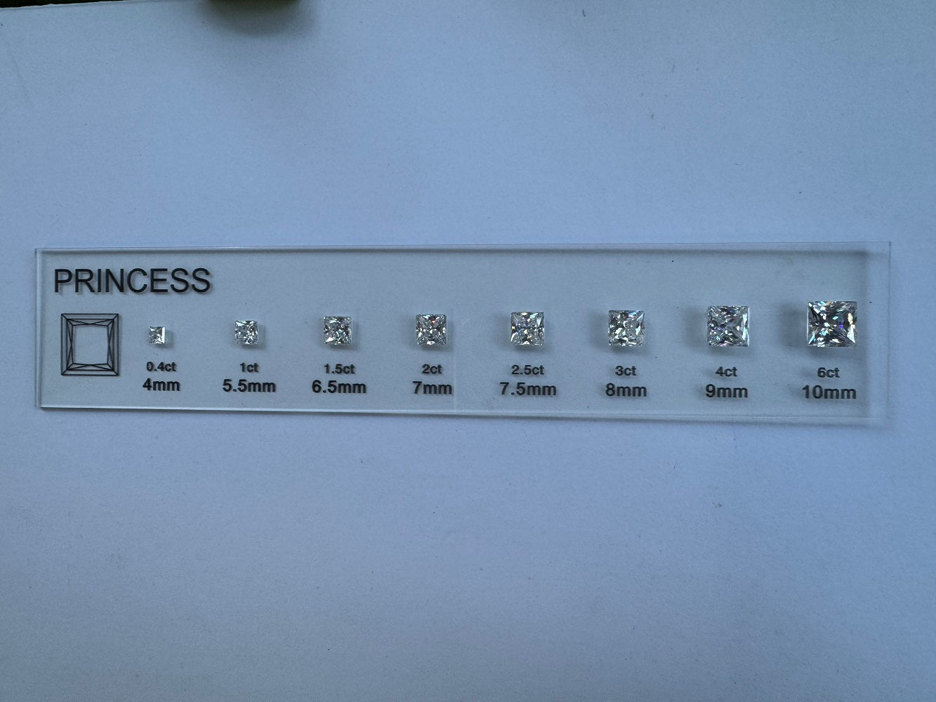 Diamond Comparison Set  5A Cubic Zirconia Jewelry Tools