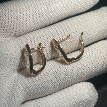 Pirmiana Customized 18k Yellow Gold Marquise 2ct Each Lab Grown Diamond Earrings for Women Party Gift