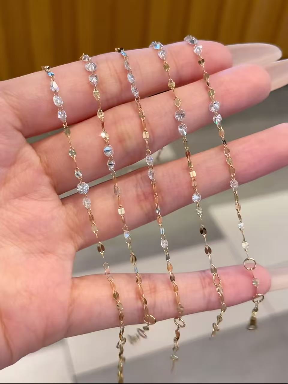 Pirmiana Jewelry Customized 18K Yellow Gold DEF Each Lab Grown Diamond Bracelet Engagement for Women Fine Jewelry