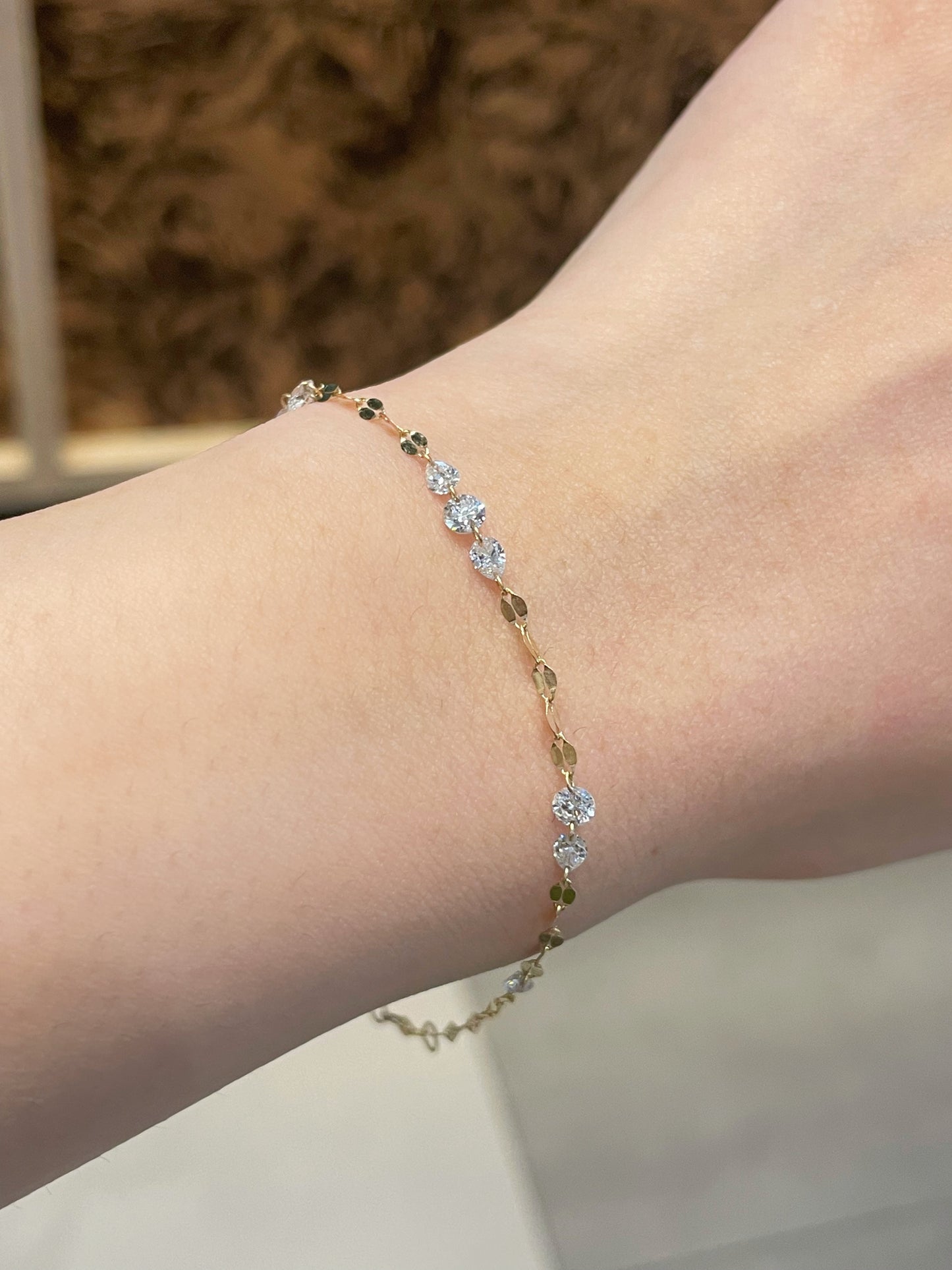 Pirmiana Jewelry Customized 18K Yellow Gold DEF Each Lab Grown Diamond Bracelet Engagement for Women Fine Jewelry