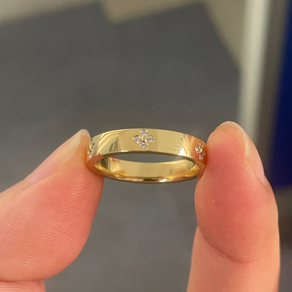 Pirmiana Custom Design 18k Yellow Gold Round Shape 1.2mm Lab Grown Diamond Ring