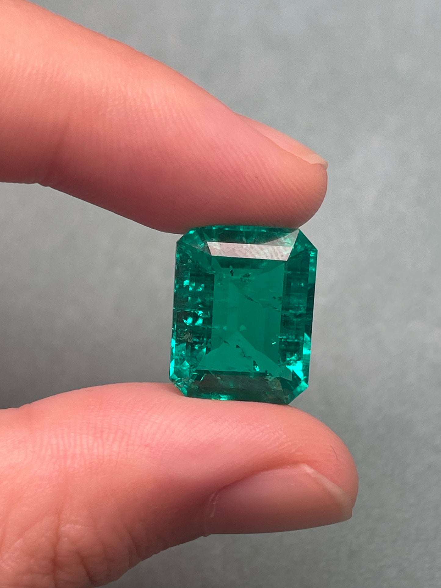 Pirmiana 11.5ct Emerald Cut Lab Grown Emerald
