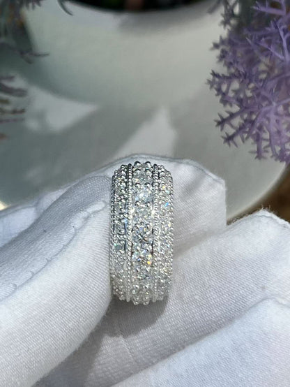 Pirmiana Luxury S925 Silver Various Styles Fashion Luxury S925 Silver Moissanite Diamond Ring Fashion Wedding Band Engagement Jewelry