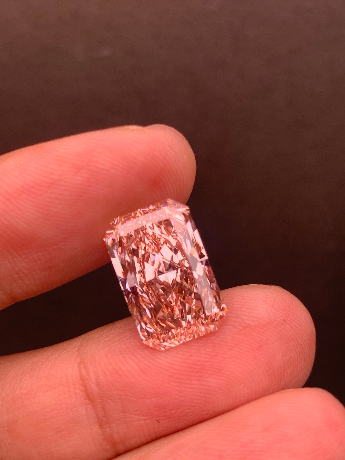 Pirmiana Radiant 9.77ct FVP VS2 Pink Lab Grown Diamond