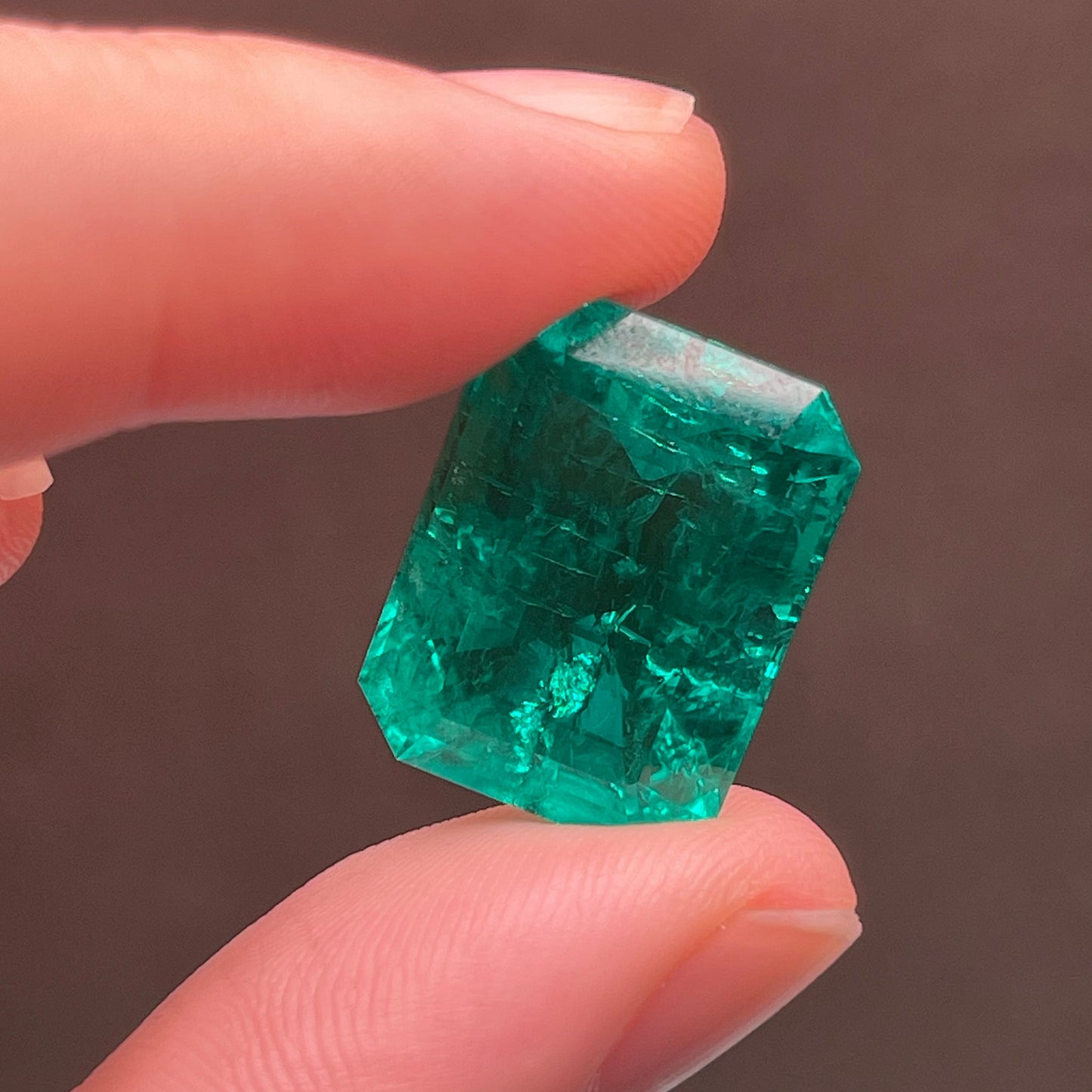 Pirmiana 18.76ct Emerald Cut Lab Grown Emerald