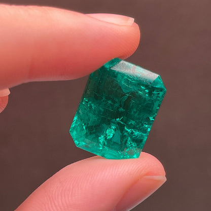 Pirmiana 18.76ct Emerald Cut Lab Grown Emerald