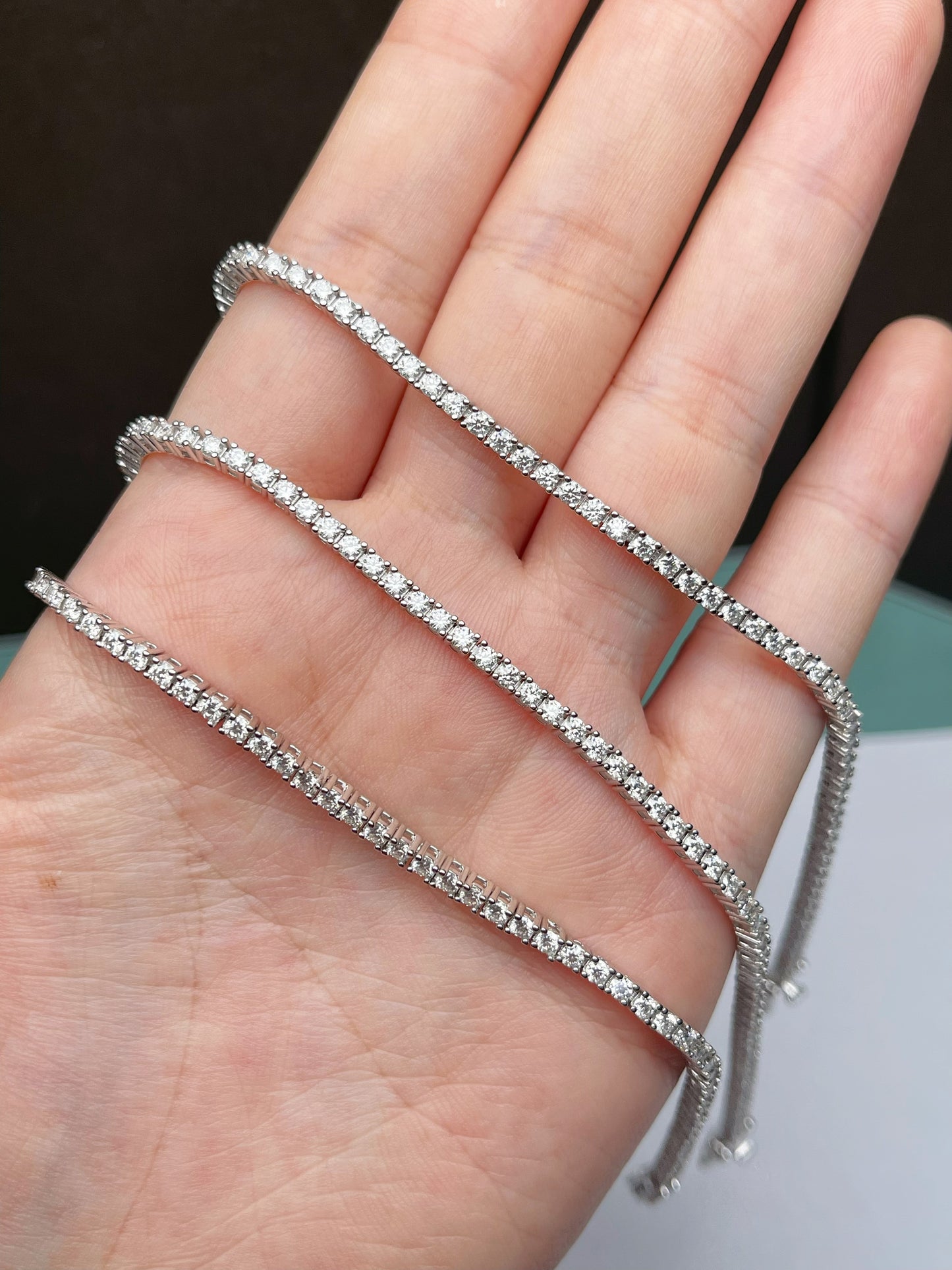 Pirmiana New Fashion Classic Moissanite Tennis Chain Bracelets and Necklaces S925 Silver Jewelry Party Gift
