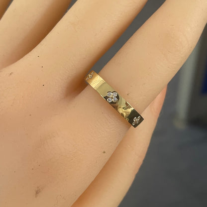 Pirmiana Custom Design 18k Yellow Gold Round Shape 1.2mm Lab Grown Diamond Ring